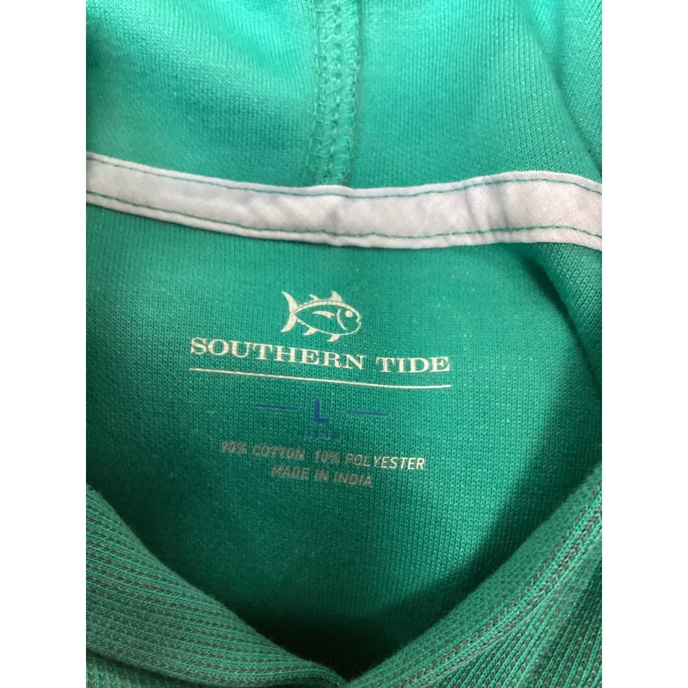 Southern Tide Kids Pearl Cove Pullover Hoodie Spruce Shade Size L NWT 12022
